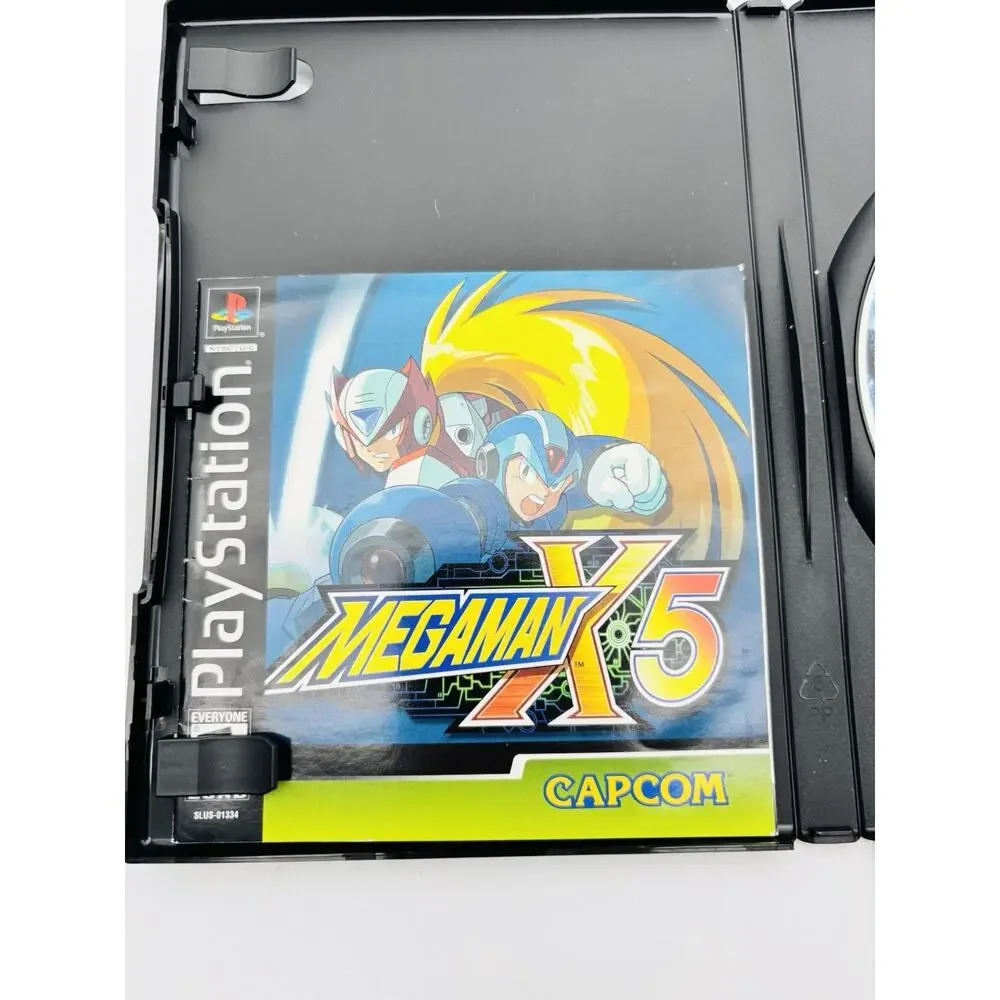 Mega Man X5 (Sony PlayStation 1, 2001) PS1 Disc And Manual Only Tested Works VG